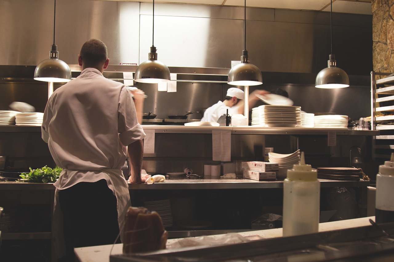 chef in kitchen